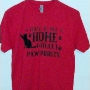 red a house is not a home without paw prints